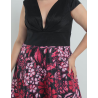 Vestido maxi de fiesta The Pattern escote profundo