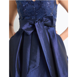Vestido largo de fiesta escote V